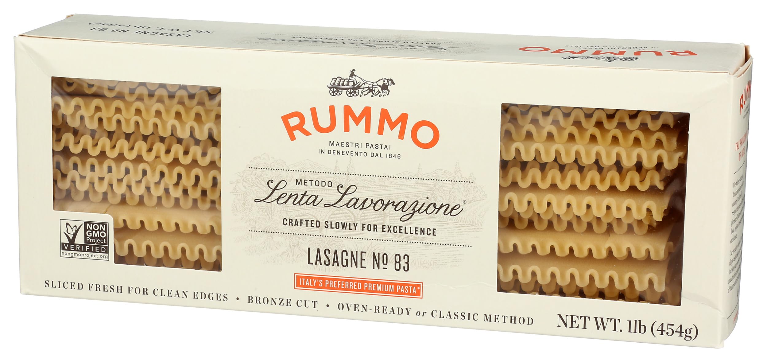 Amazon.com : Rummo Lasagne Pasta, No. 83, Kosher, Non GMO, 1 LB